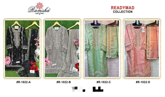 Ramsha R 1022 A To D Pakistani Readymade Catalog
